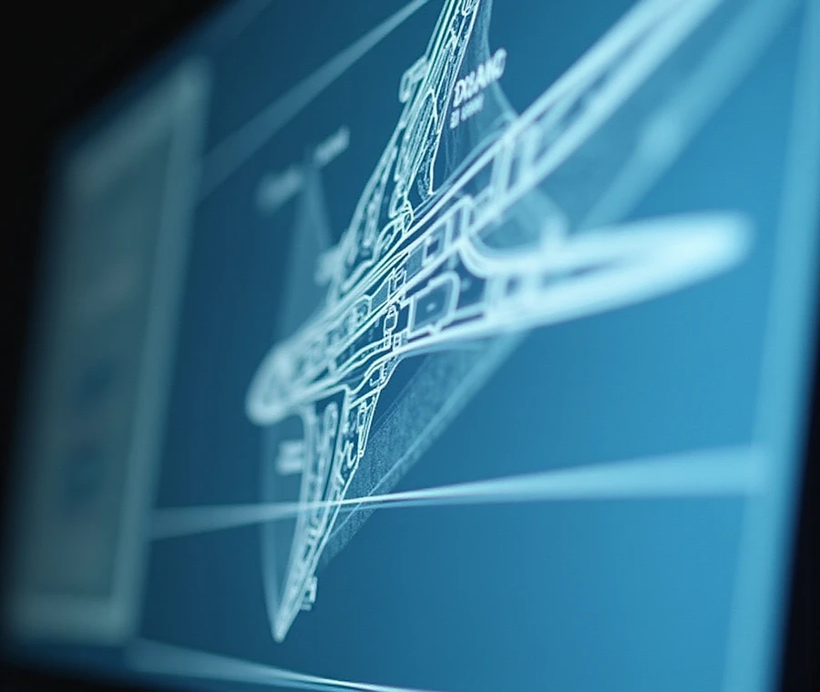 Digital aerospace technical drawing for NADCAP special processes