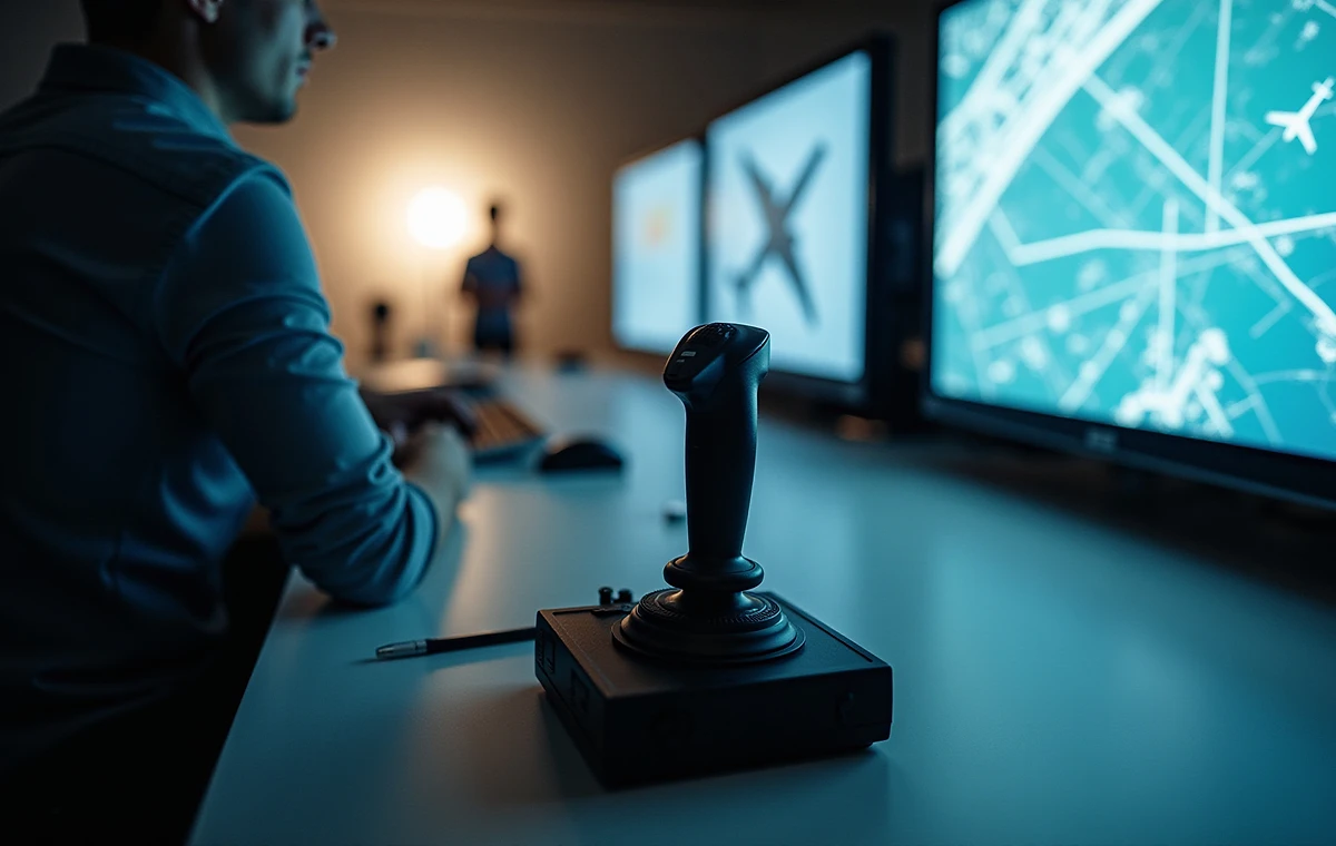 Aviation simulator and displays for aerospace and safety training